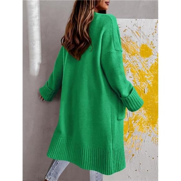 Cardigan Sweaters for Women Green - Picture 3 of 5